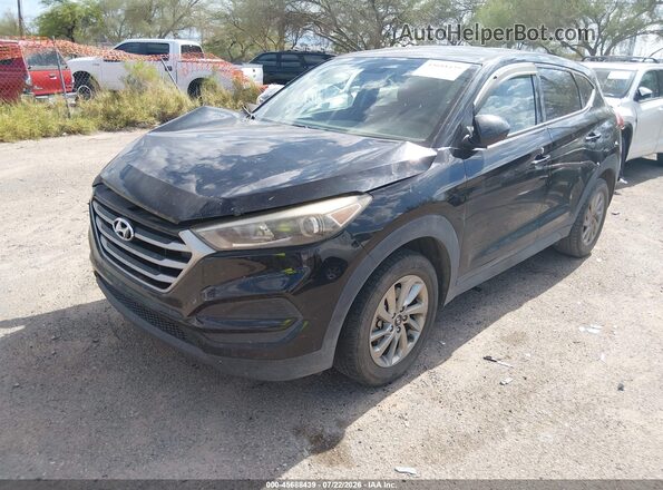KM8J23A46JU634064 2018 HYUNDAI TUCSON Black Передня ліва чверть