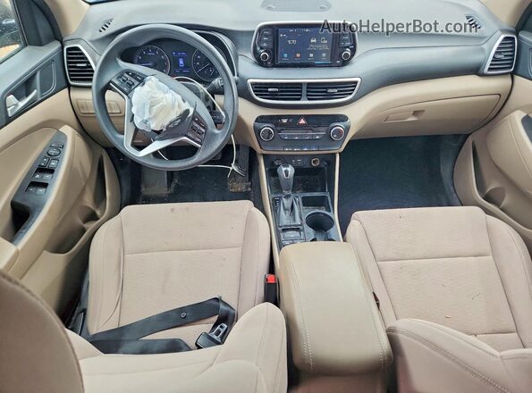 KM8J23A46LU166985 2020 HYUNDAI TUCSON Brown Dashboard view