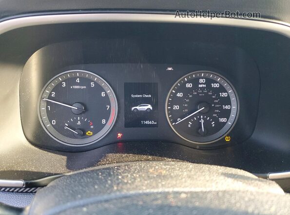 KM8J23A46LU274359 2020 HYUNDAI TUCSON Черный Вид щитка приборов