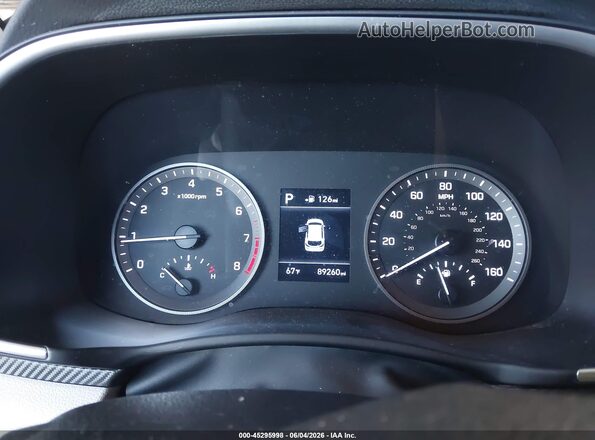 KM8J23A47LU267534 2020 HYUNDAI TUCSON Black Widok tylnych siedzeń