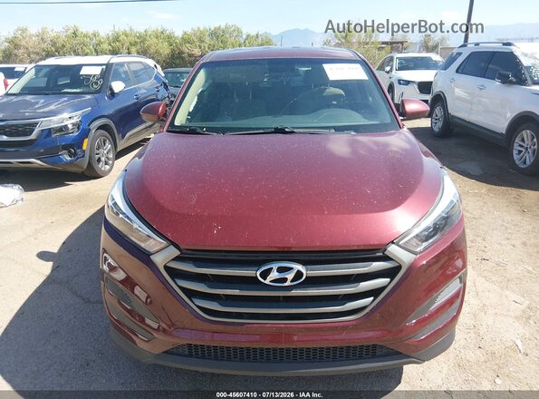 KM8J23A48GU092295 2016 HYUNDAI TUCSON Red Dashboard view