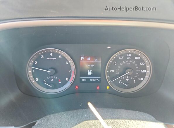 KM8J23A48LU187384 2020 HYUNDAI TUCSON Белый Вид щитка приборов