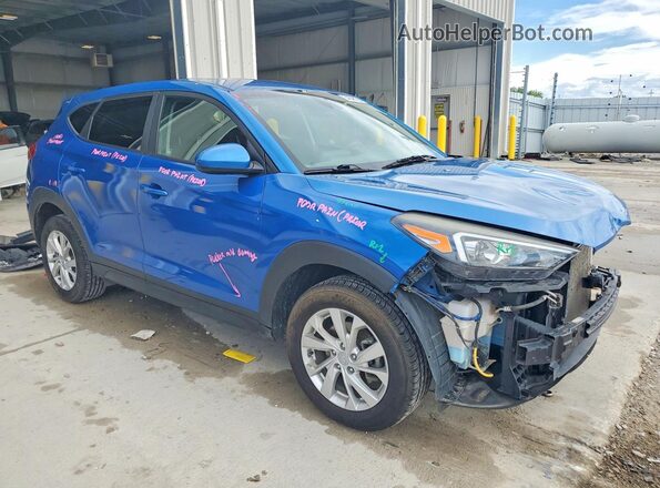 KM8J23A48LU211084 2020 HYUNDAI TUCSON Синий Передняя правая четверть