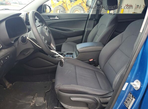 KM8J23A48LU211084 2020 HYUNDAI TUCSON Синий Вид салона спереди