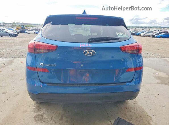 KM8J23A48LU211084 2020 HYUNDAI TUCSON Синий Вид сзади