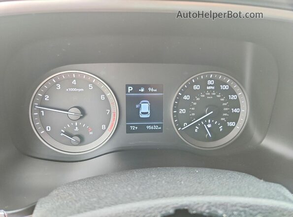 KM8J23A49LU098911 2020 HYUNDAI TUCSON Black ხელსაწყოთა პანელის ხედი