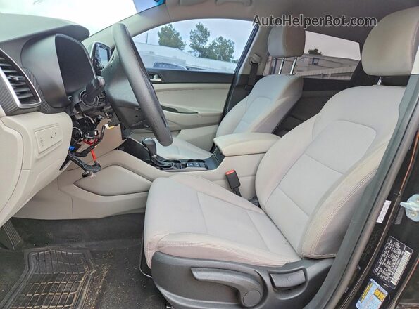 KM8J23A49LU098911 2020 HYUNDAI TUCSON Black წინა სალონის ხედი