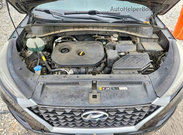KM8J23A49LU098911 2020 HYUNDAI TUCSON Black ძრავის განყოფილების ხედი