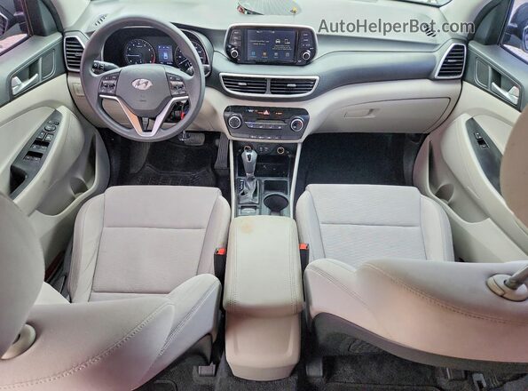 KM8J23A49LU098911 2020 HYUNDAI TUCSON Black წინა პანელის ხედი