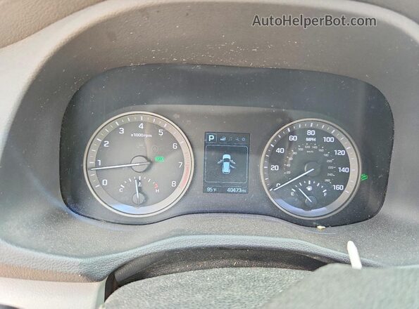 KM8J23A4XGU098311 2016 HYUNDAI TUCSON White Vista del cuadro de instrumentos