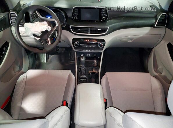 KM8J23A4XKU975615 2019 HYUNDAI TUCSON Gray Dashboard view