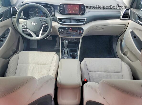 KM8J23A4XMU361876 2021 HYUNDAI TUCSON Белый Вид панели приборов
