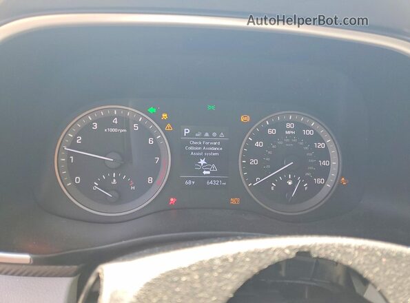 KM8J23A4XMU392299 2021 HYUNDAI TUCSON Black Vista del cuadro de instrumentos