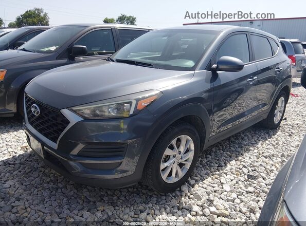 KM8J2CA40KU987319 2019 HYUNDAI TUCSON Серый Передняя левая четверть