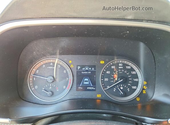 KM8J2CA40LU152290 2020 HYUNDAI TUCSON Белый Вид щитка приборов