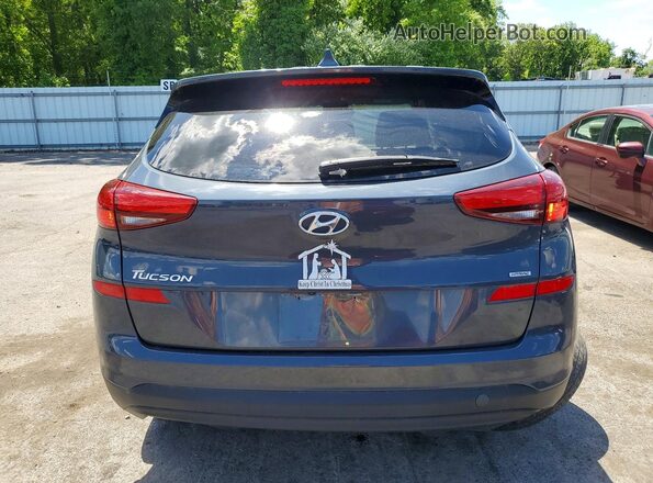 KM8J2CA41MU374869 2021 HYUNDAI TUCSON Blue Вид ззаду