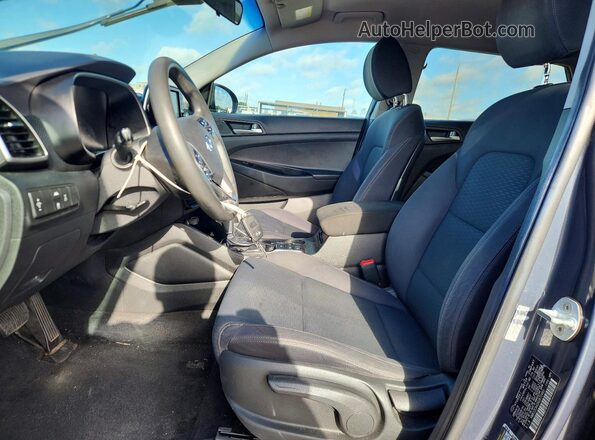KM8J2CA42KU872463 2019 HYUNDAI TUCSON Blue წინა სალონის ხედი