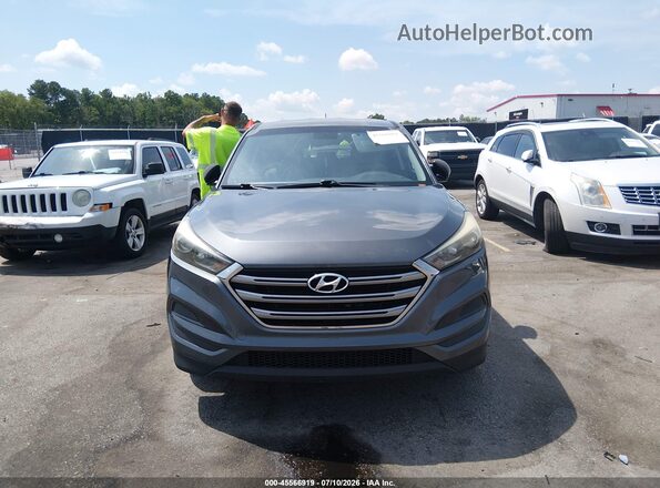 KM8J2CA44JU677897 2018 HYUNDAI TUCSON Gray უკანა სალონის ხედი