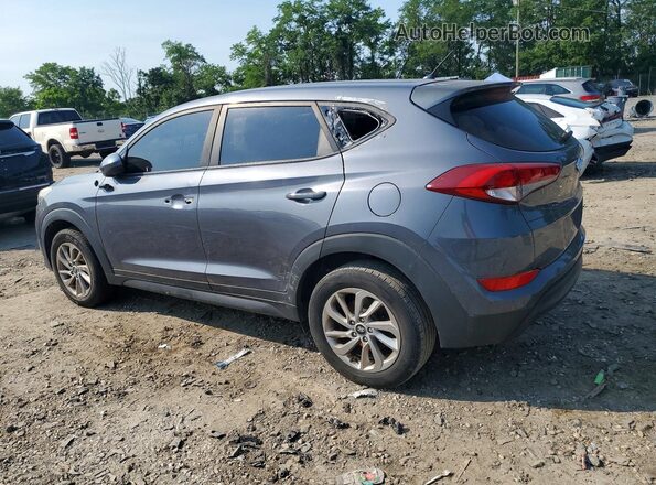 KM8J2CA45JU618339 2018 HYUNDAI TUCSON Gray Trasero izquierdo