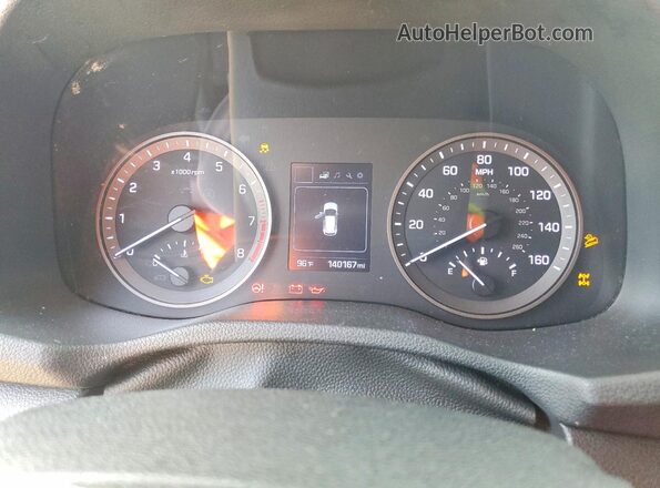 KM8J2CA45JU618339 2018 HYUNDAI TUCSON Gray Vista del cuadro de instrumentos