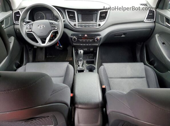 KM8J2CA45JU786319 2018 HYUNDAI TUCSON Black Առջևի վահանակի տեսք