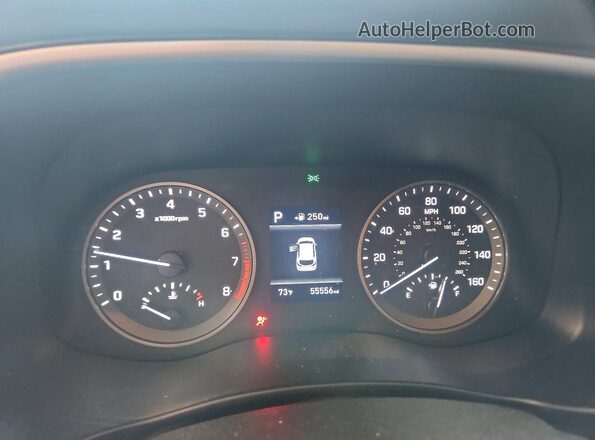 KM8J2CA45LU154293 2020 HYUNDAI TUCSON Blue Instrument cluster view