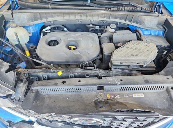 KM8J2CA45LU154293 2020 HYUNDAI TUCSON Blue Engine compartment view