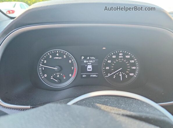 KM8J2CA46KU005342 2019 HYUNDAI TUCSON Charcoal Instrument cluster view