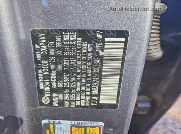 KM8J2CA46KU005342 2019 HYUNDAI TUCSON Charcoal 360 interior view