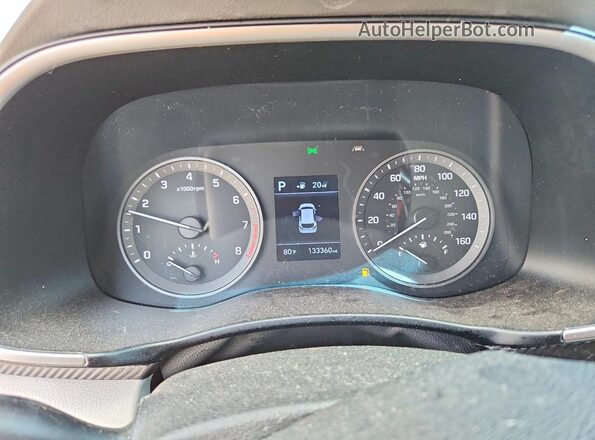 KM8J2CA46LU077787 2020 HYUNDAI TUCSON Черный Вид щитка приборов