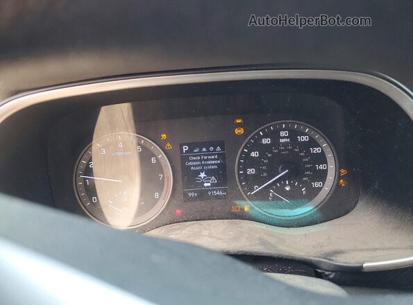 KM8J2CA46LU162693 2020 HYUNDAI TUCSON Blue Vista del cuadro de instrumentos