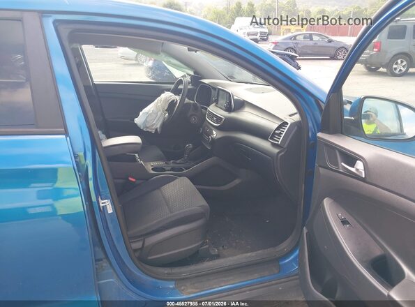 KM8J2CA47KU003261 2019 HYUNDAI TUCSON Blue წინა სალონის ხედი