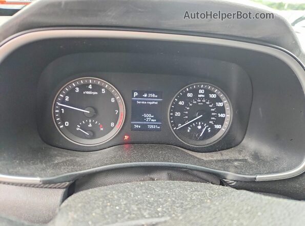 KM8J2CA47LU128360 2020 HYUNDAI TUCSON Black Vista del cuadro de instrumentos