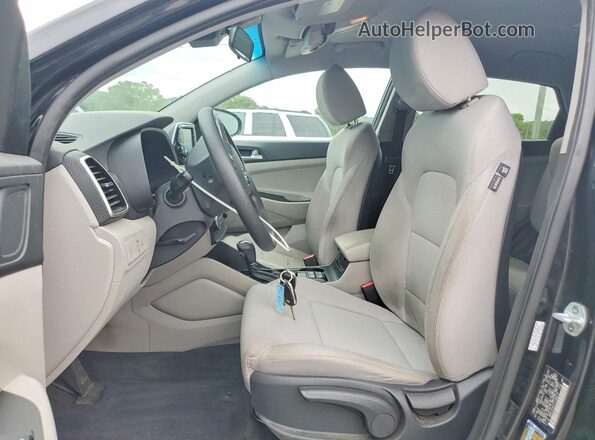 KM8J2CA47LU166218 2020 HYUNDAI TUCSON Black Widok wnętrza z przodu