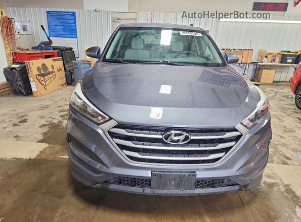 KM8J2CA48JU760846 2018 HYUNDAI TUCSON Gray Widok z przodu