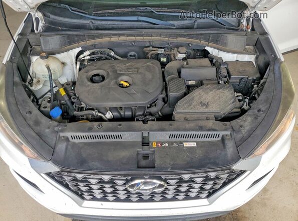 KM8J2CA48KU005651 2019 HYUNDAI TUCSON White Vista del compartimento del motor