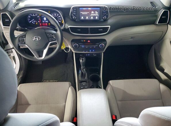 KM8J2CA48KU005651 2019 HYUNDAI TUCSON White Vista del salpicadero