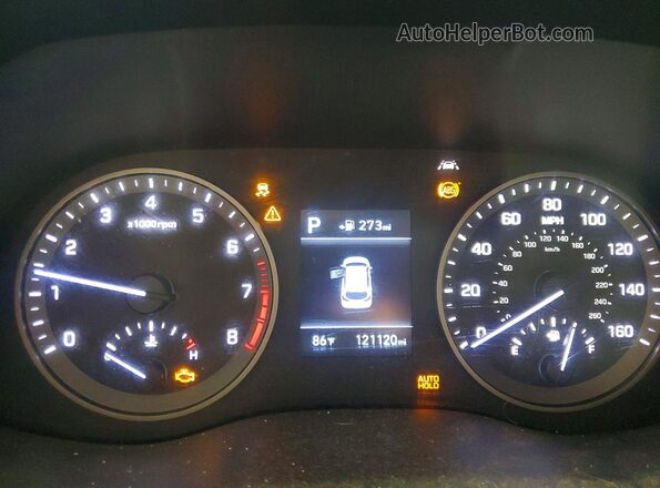 KM8J2CA48LU166356 2020 HYUNDAI TUCSON Белый Вид щитка приборов