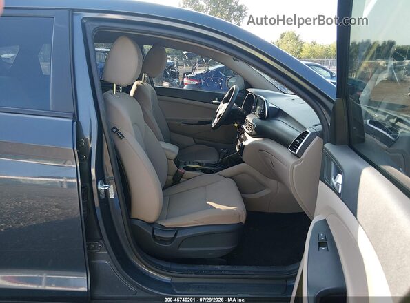 KM8J2CA48MU291343 2021 HYUNDAI TUCSON Серый Вид салона спереди