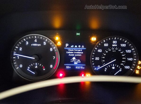 KM8J2CA49KU898865 2019 HYUNDAI TUCSON White Սարքավորումների վահանակի տեսք