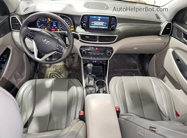 KM8J2CA49KU898865 2019 HYUNDAI TUCSON White Առջևի վահանակի տեսք