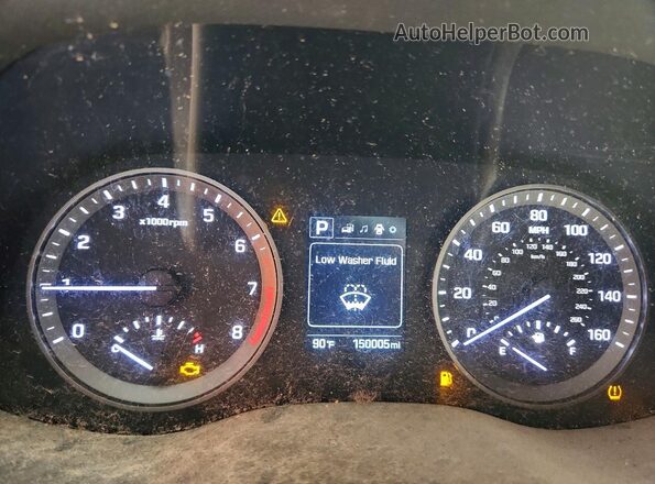 KM8J33A20GU212733 2016 HYUNDAI TUCSON Серебряный Вид щитка приборов