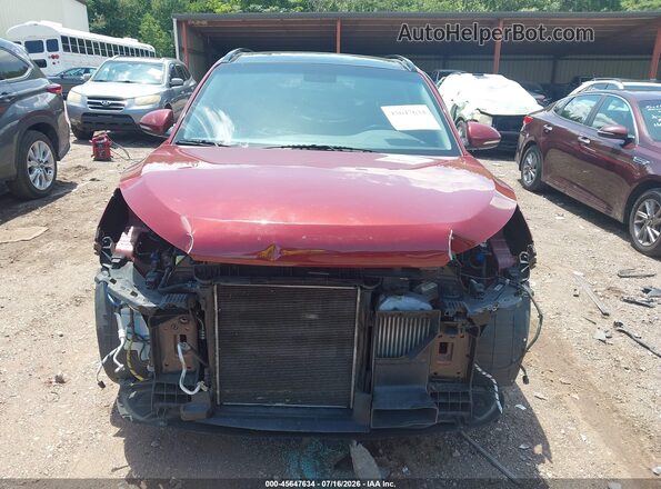 KM8J33A23JU804313 2018 HYUNDAI TUCSON Maroon Вид щитка приладів