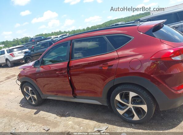 KM8J33A23JU804313 2018 HYUNDAI TUCSON Maroon Панорамний вид салону 360°