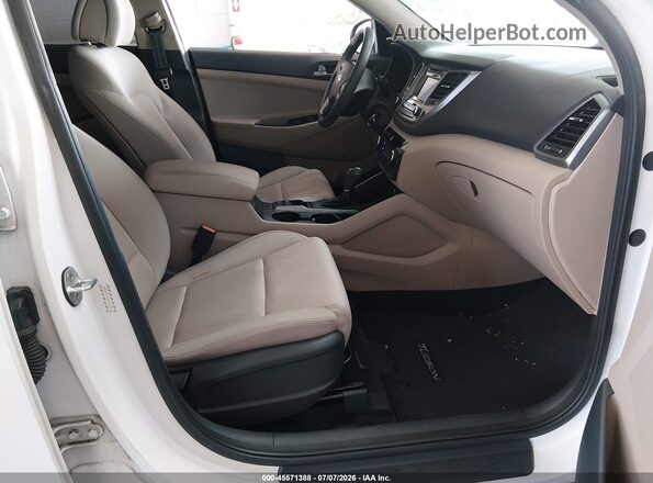 KM8J33A25GU025892 2016 HYUNDAI TUCSON White წინა სალონის ხედი