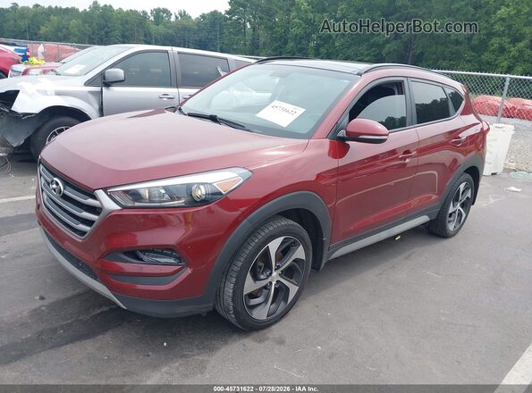 KM8J33A25JU819475 2018 HYUNDAI TUCSON Burgundy Передня ліва чверть