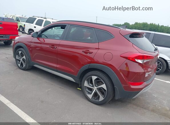 KM8J33A25JU819475 2018 HYUNDAI TUCSON Burgundy Задня ліва чверть