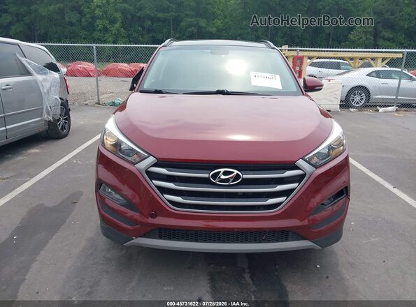 KM8J33A25JU819475 2018 HYUNDAI TUCSON Burgundy Вид щитка приладів