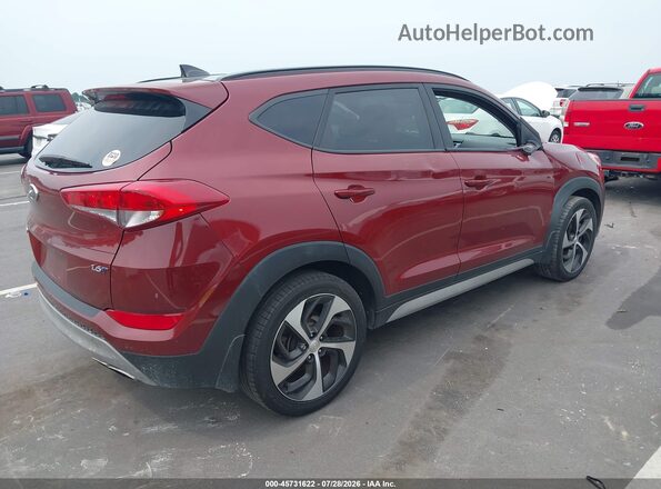 KM8J33A25JU819475 2018 HYUNDAI TUCSON Burgundy Задня права чверть