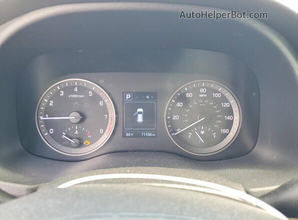 KM8J33A26HU575443 2017 HYUNDAI TUCSON Gray Instrument cluster view